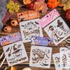 Yue Zhen Ghost Park Hand-painted Halloween Pumpkin Hollow-out Painting Template