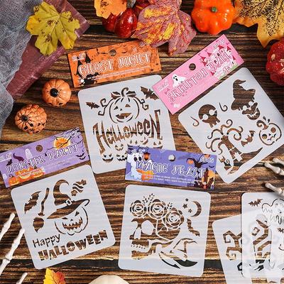 Yue Zhen Ghost Park Hand-painted Halloween Pumpkin Hollow-out Painting Template