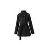 Women's Black Woolen Coat - Autumn/Winter 2025 High-End Casual Slimming Korean Style