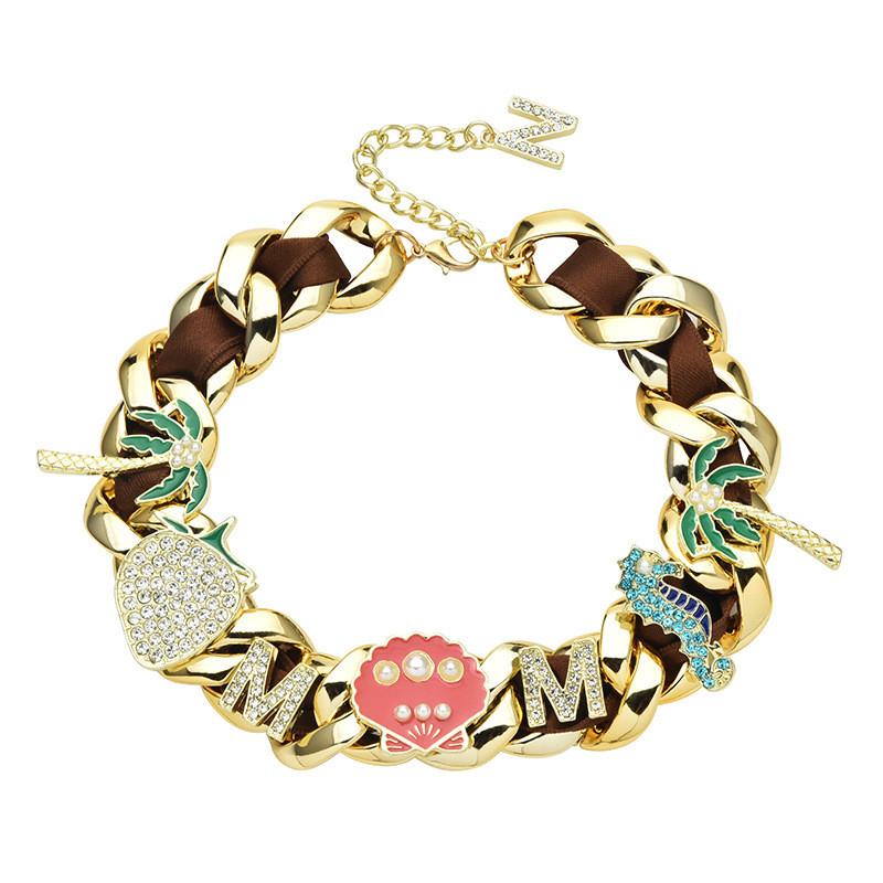 Trendy Ice Crystal Pendant Necklace With Crown And Butterfly Bow For Fashionable Women