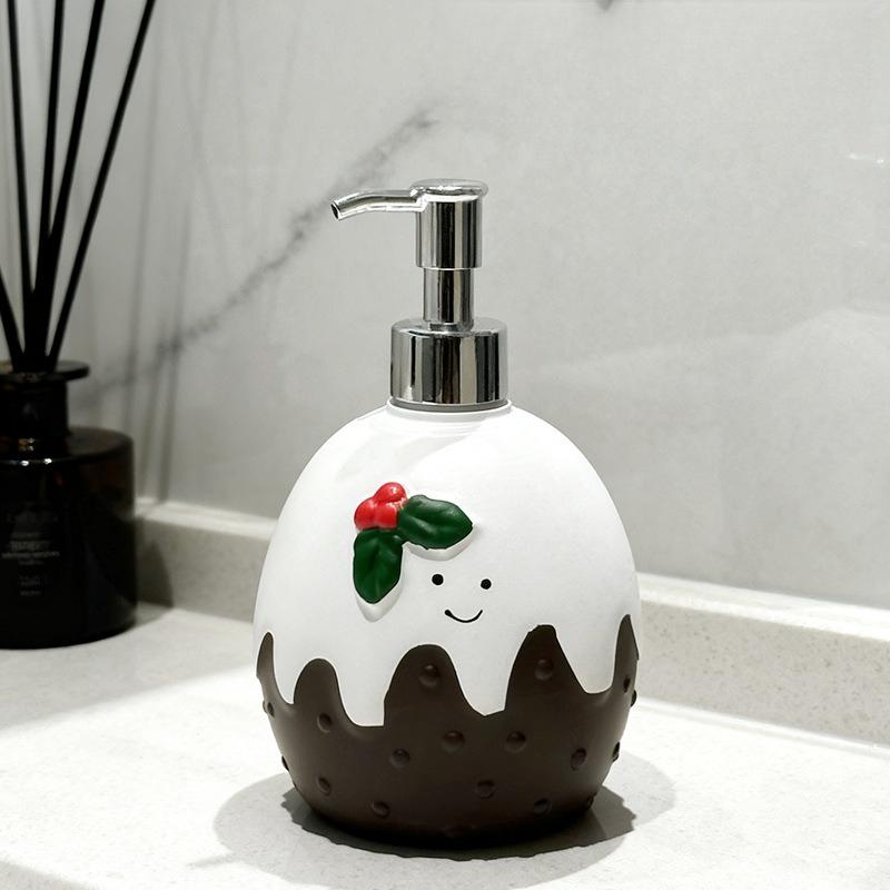 Egg Sub-bottle Shower Gel Press Bottle Shampoo Hand Sanitizer Bottle Empty Bottle Bathroom Home Decoration