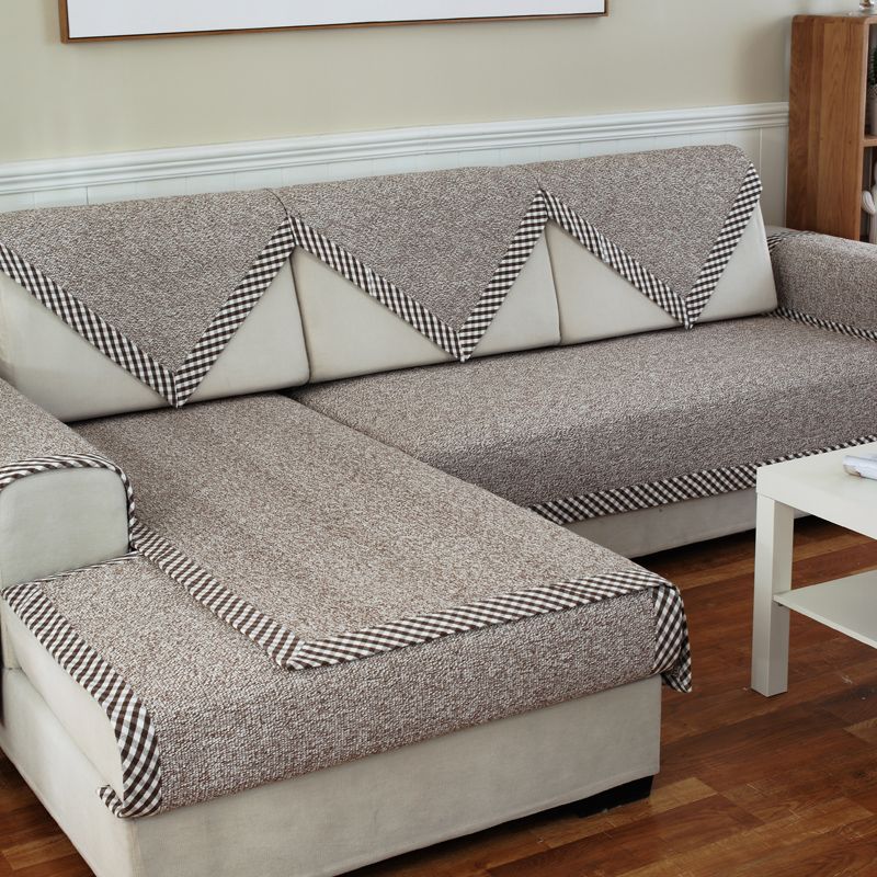 

and Linen Accessible Luxury Series Sofa Cushion All Year Round Neutral Non Slip Modern Thick High-End Fabric Cushion New Chinese Style Minimalist Curry 45*45 pillow case