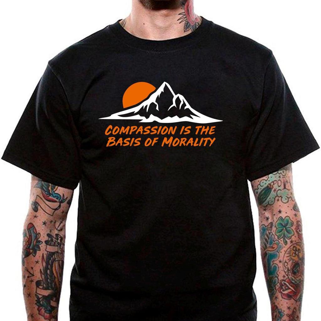 Compassion Is The Basis Of Morality T-Shirt Unisex Uneek T-Shirt Ethics Tee