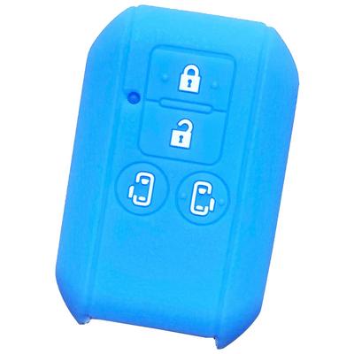 IKT Smart Key Silicone Cover for Suzuki/Mazda Cars, 4 Buttons, Blue, Spacia, Spacia Custom,