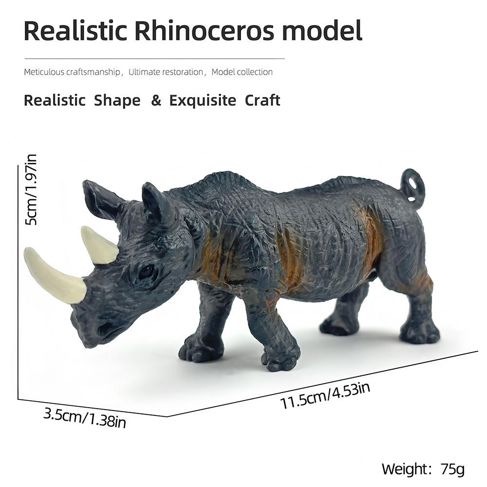 "1-9 inch Plastic Animal & Dinosaur Model Toy Set"