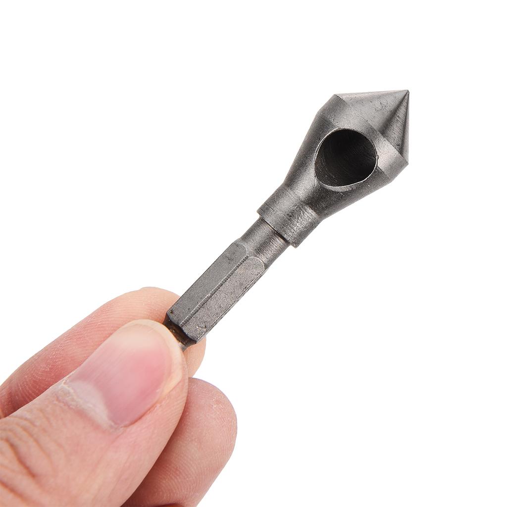 90 Degree Bevel Hole Chamfering Drill Bit Set Deburring Drill Bit Tool Set for Woodworking Use