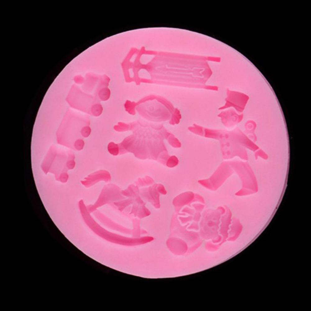 Cartoon Horse Silicone Mold for Cake Decorating Chocolate Mould Decorating Tool