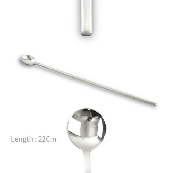 Willive Domestic 304 Stainless Steel Largo 2 Cutlery Teaspoon Long, 1 Piece, Single Item, Korean Popular Tableware