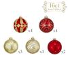 Valery Madelyn Christmas Christmas Set of Christmas Christmas Tree Christmas Gorgeous Christmas Ball Ornaments in Red and Gold Ornaments, Large,