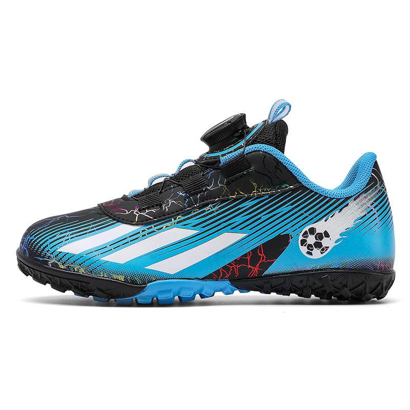 Neue Kinder Drehschnallen Fußballschuhe