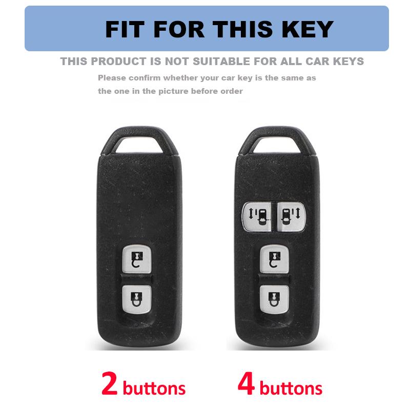 2/4 Buttons for Honda N-One N Wagon N-BOX JF1 JF2 Custom JF3 JF4 N-BOX+Plus TPU Car Key Case Cover Shell Fob Keychain Bag
