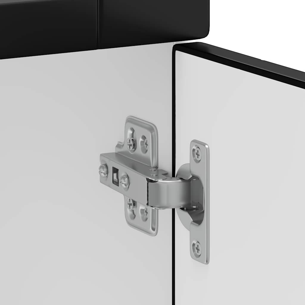Porto Black Kitchen Base Cabinet Particleboard
