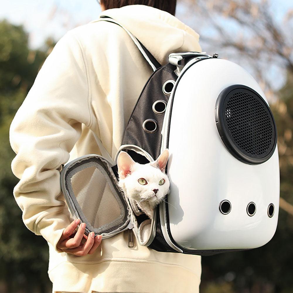 Space Capsule Pet Portable Backpack Breathable Cat Bag Pet Handbag Outdoor Travel Cat Backpack Capsule Dog Cat Strap Bag
