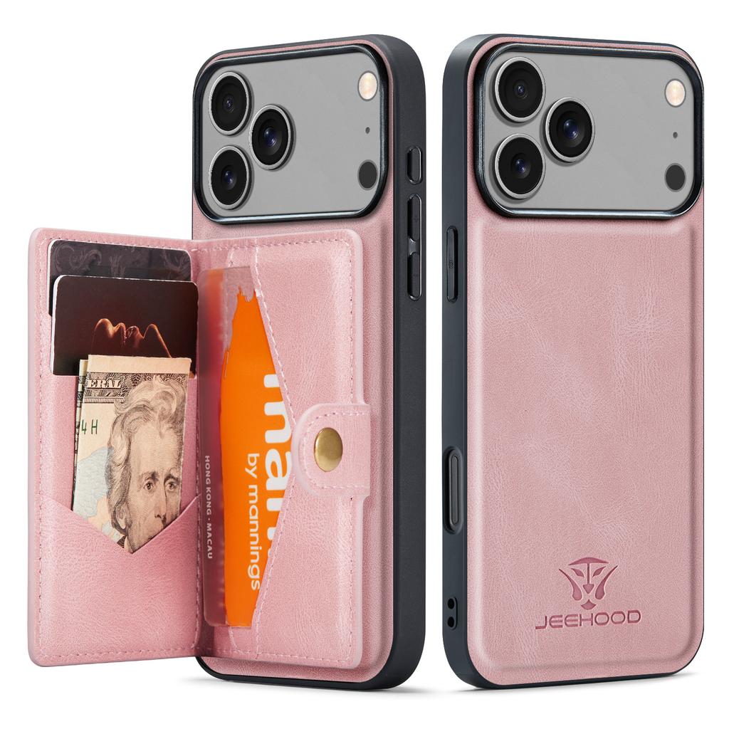 2 In 1 Magnetic Detachable Leather Cards Solt Wallet Case For iPhone 17 Pro Max 16 Plus 15 14 13 12 11 Phone Holder Bag Cover