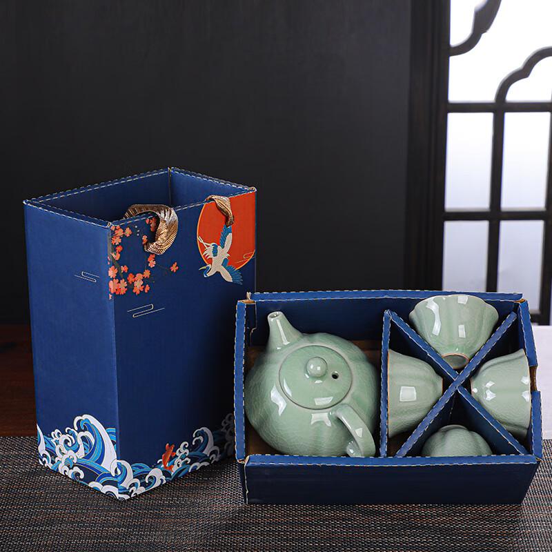 Jianglai National Tide Ge Kiln Guifei Pot Tea Set