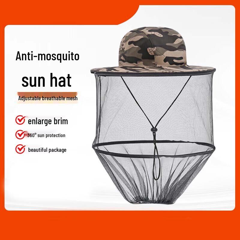 Солнцезащитная шляпа Churong с камуфляжной защитой от комаров и пчел