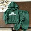 Blue Beige White 2pcs For Small Child Hoodies Pants Hot Selling Clothes 2027 Autumn Winter New Costume Kids Fashion Tracksuits