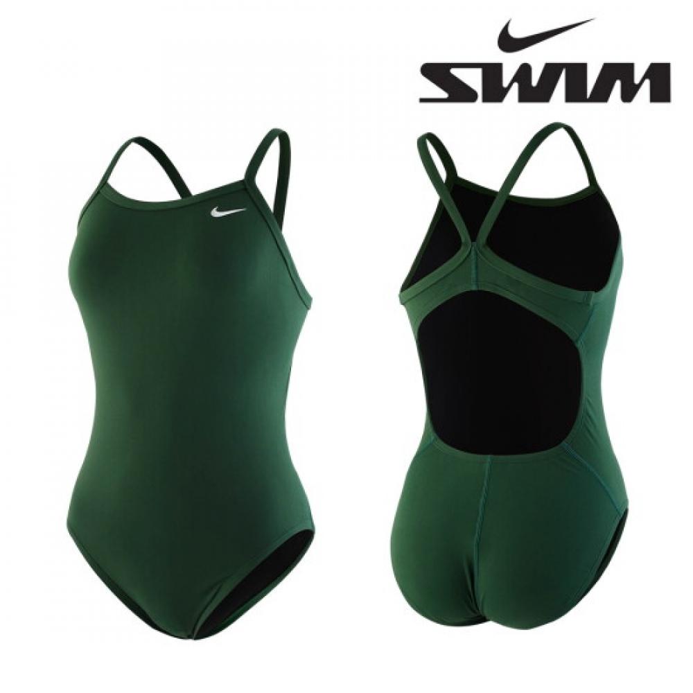 Nike Women S hydraStrong anSwer Solid Racerback SwimSuit Gorge Green neSSa017
