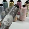 Filo Fine Multicolore Diam.0,8 Mm Fai da Te Colore Metallico Filato Ritorto all'Anima Uncinetto Seta Tessuto a Mano Cucito Accessori per Uncinetto