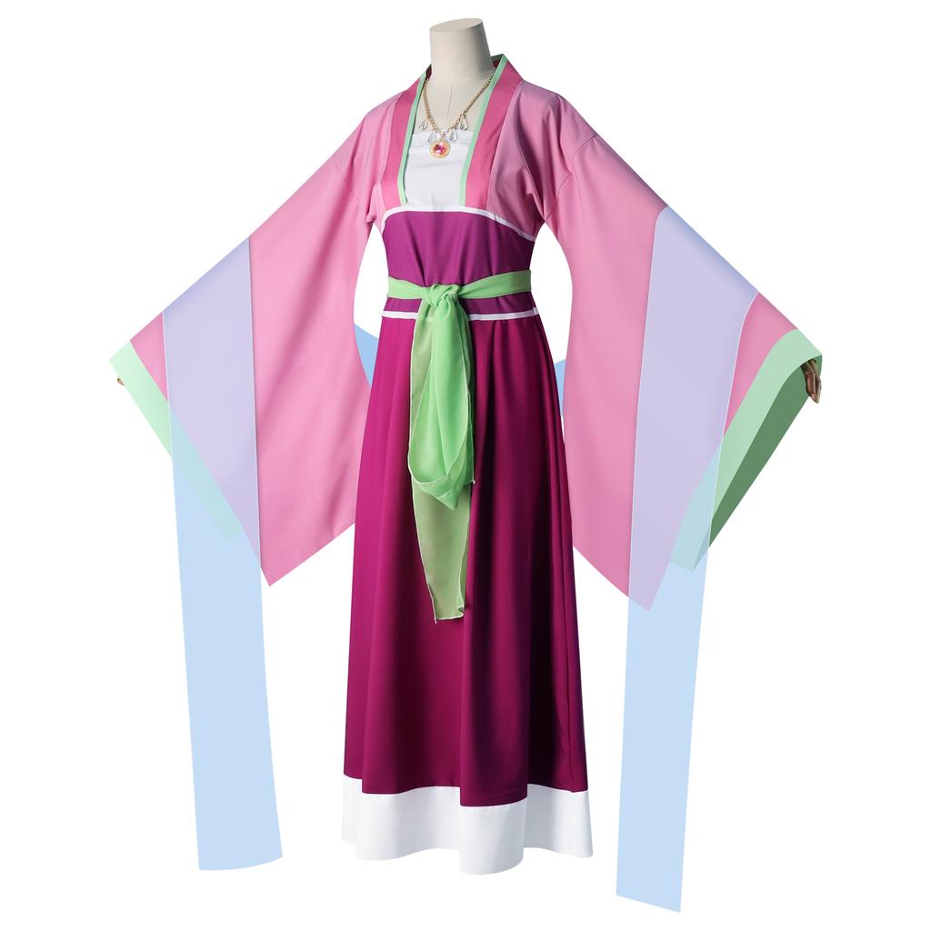 МАО МАО костюм для рольової гри Аніме Щоденник фармацевта Рожева сукня Kusuriya No Hitorigoto Вечірка на Хелловін Жінка