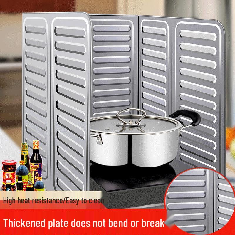 Aluminum Foil Stove Oil Splash Guard: Heat-Resistant Anti-Splash Baffle for Kitchen