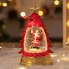 Christmas Tree Luminous Crystal Ball Ornament – Tabletop Snowing Night Light Decoration