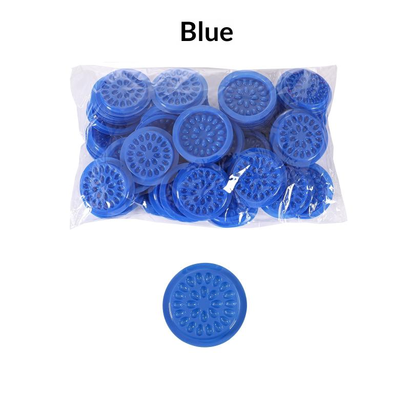 

100Pcs Disposable Pvc Flower Holder Sticker Lash Glue Stand Adhesive Pallet For Eyelash Extension Glue Pads Makeup Tools 1