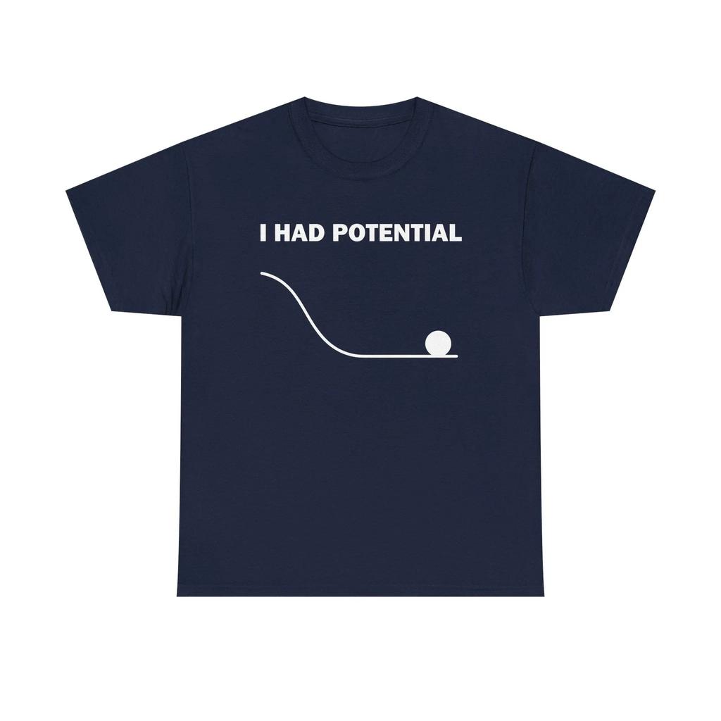 Project Hailey Marie I Have A Potential Cotton Unisex Summer New Fashion 2000 Style Shortsleeved Tshirt for Women