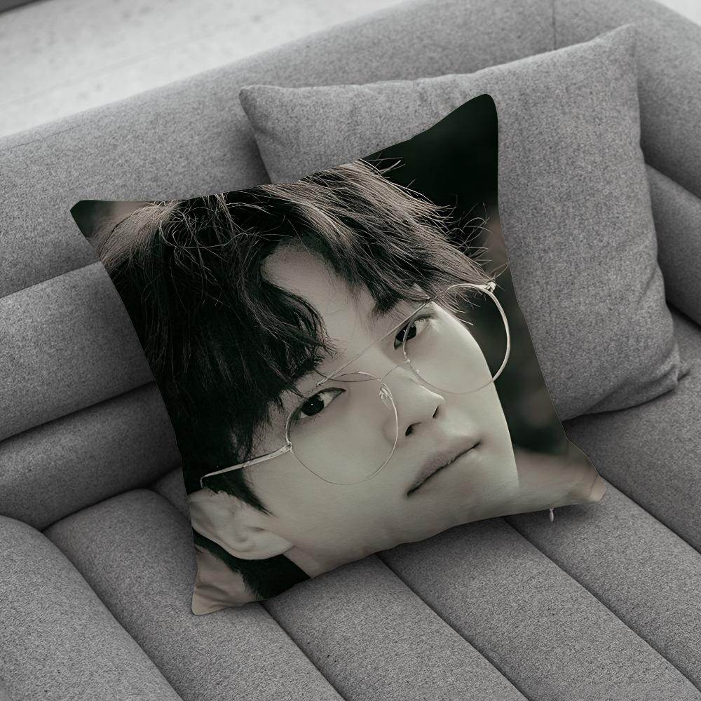 Korea Actor Kang Song Pillow Case Soft Cushion Cases for Farmhouse Sofa Decor Home Decorations and Protector
