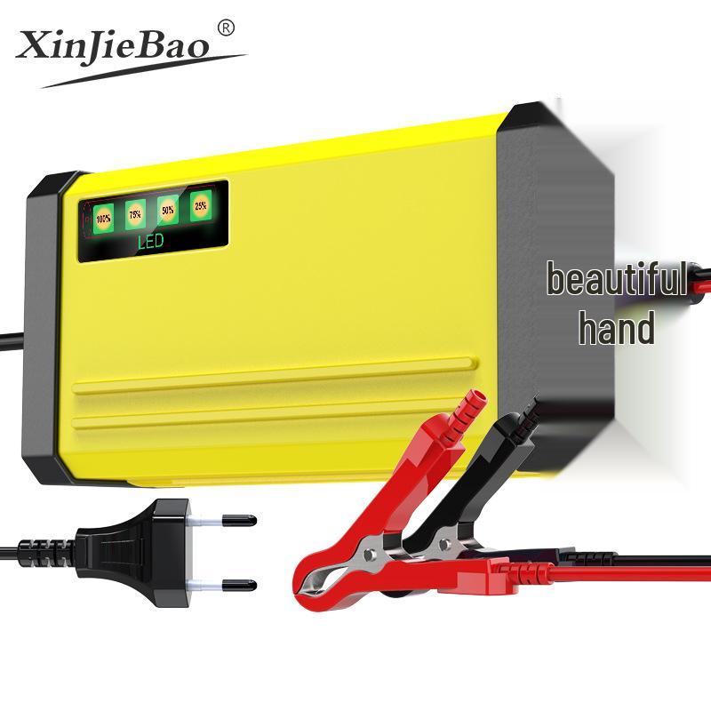 12V Smart Motorcycle & Car Battery Charger: Trickle Charge & Maintenance