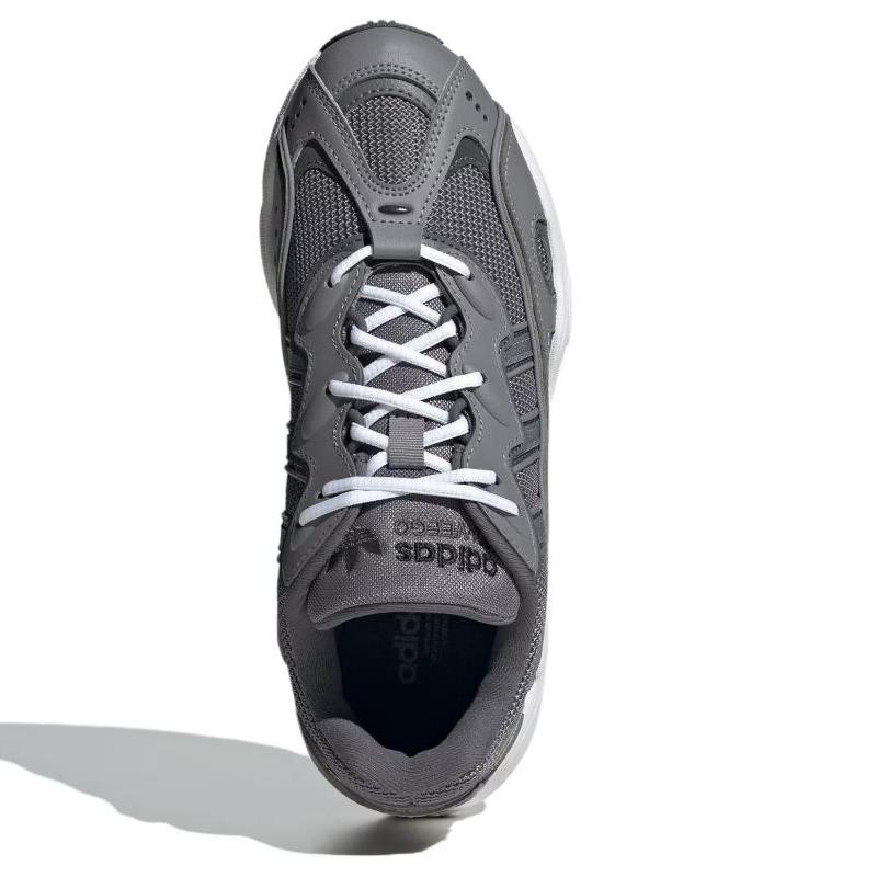 adidas Originals Ozweego Abrasion Resistant Breathable Low Top Casual Shoes Women's Gray White Sneakers IG3036