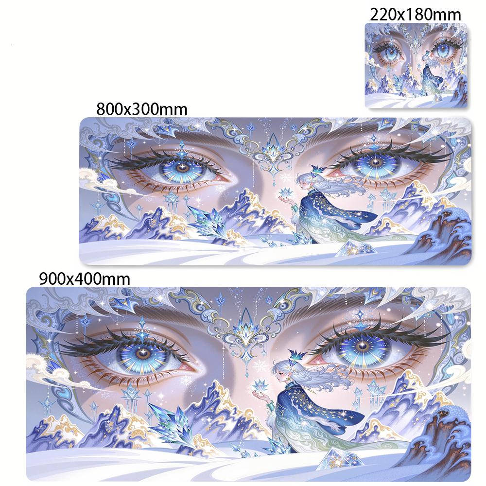 Surface for Computer Mouse Pad Large Gamer Mousepad Color Anime Carpets Girl Eyes Desktop Mat Gaming Mats Playmat Xxl Table Pads