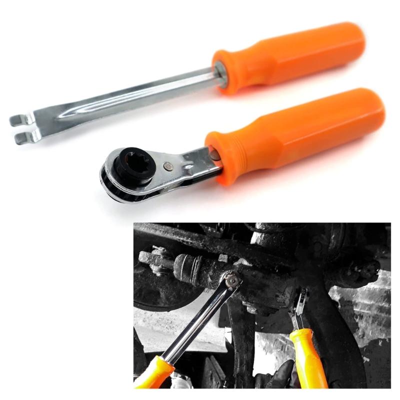 Slack Adjusting Tool And Wrench Double Square Ratcheting Wrench for Trucks Trailers Air Brake Systems