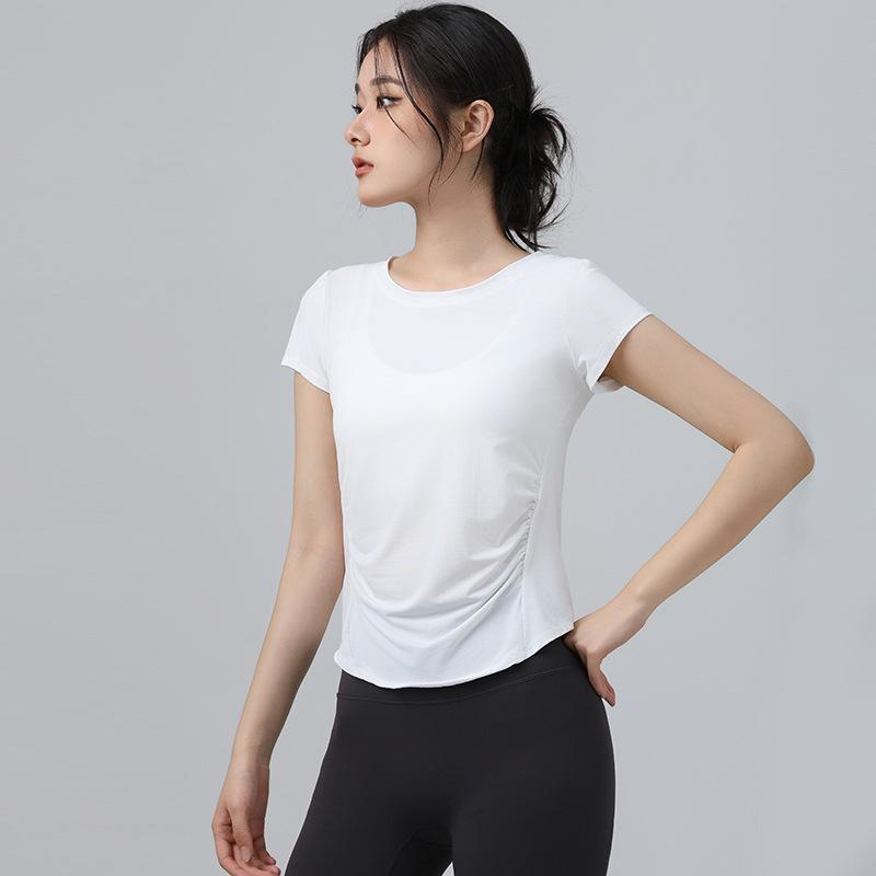 Women's Quick-Dry Yoga & Running T-Shirt - Loose, Comfortable, Slimming, Short Sleeve, Breathable Fitness Top for Summer