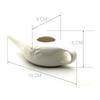 250ml White Ceramic Nasal Rinse Pot Professional Yoga Nose Cleaning Bottle
