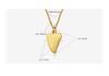 Stylish Heart Pendant Necklace: 18K Gold-Plated Titanium Steel, Cold-Style Clavicle Chain for Women