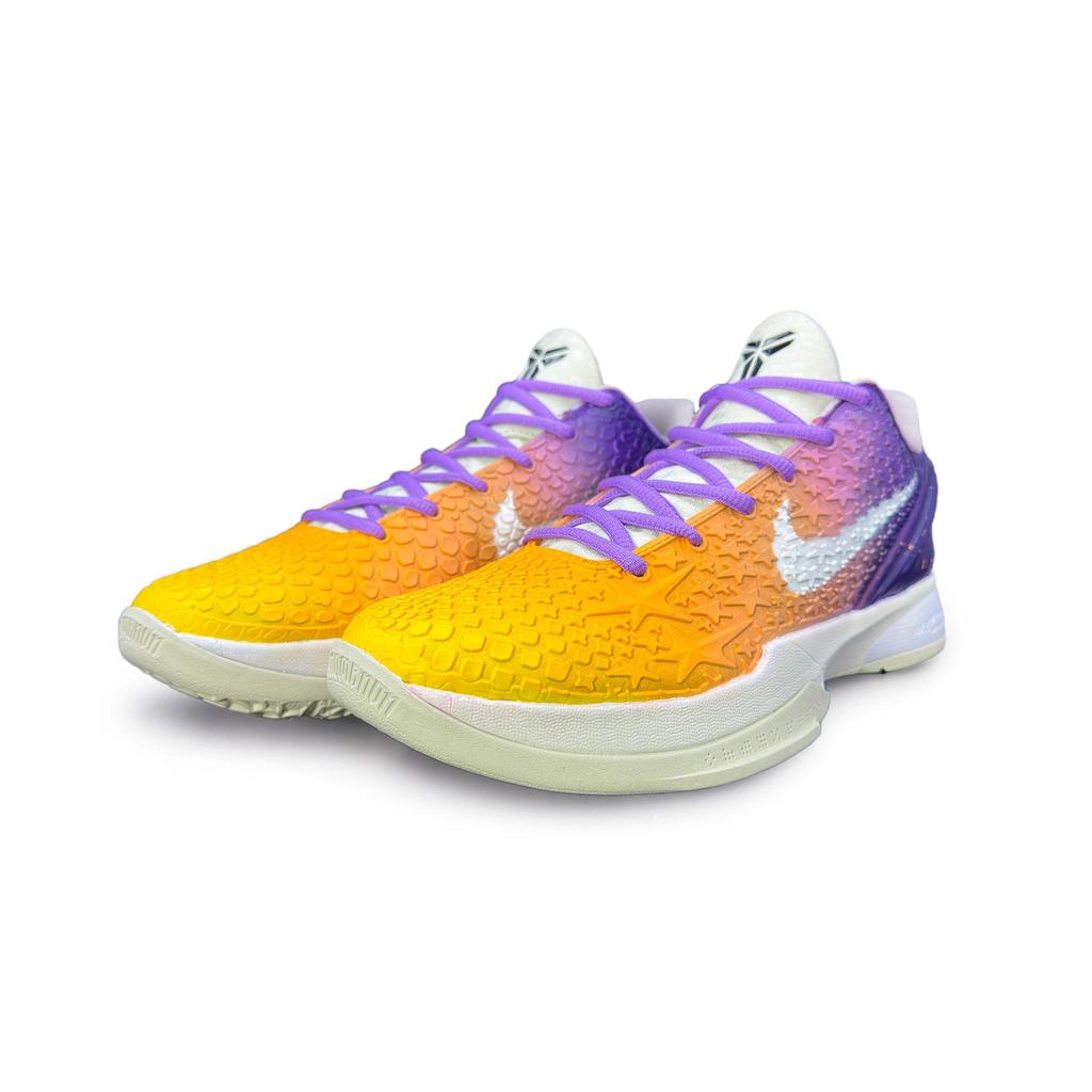 Nike Zoom Kobe 6 Protro 'All Star 2.0' Odolné proti oderu Protišmykové Nízke Basketbalové topánky Pánske Žltá Fialová FQ3546-100(Tím258-)
