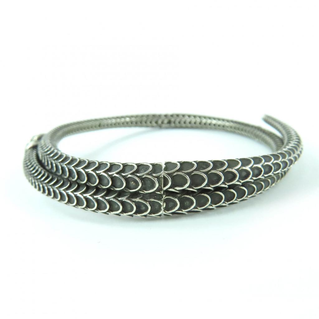 Great GUCCI Bangle Garden Snake Bracelet Silver AG925 Women 18 Used