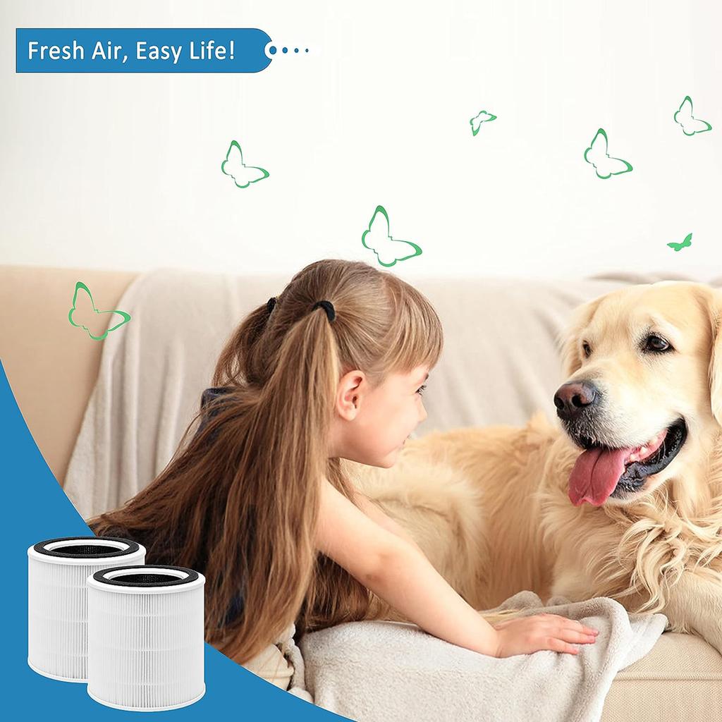 High-Efficiency Activated Carbon Filtration System HEPA Filter Suitable for TaoTronics TT-AP005 Air Purifier Hepa Filter