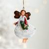 Festival Accessories Drop Ornament Christmas Angel Pendant Hanging Decorations White Dress Girl