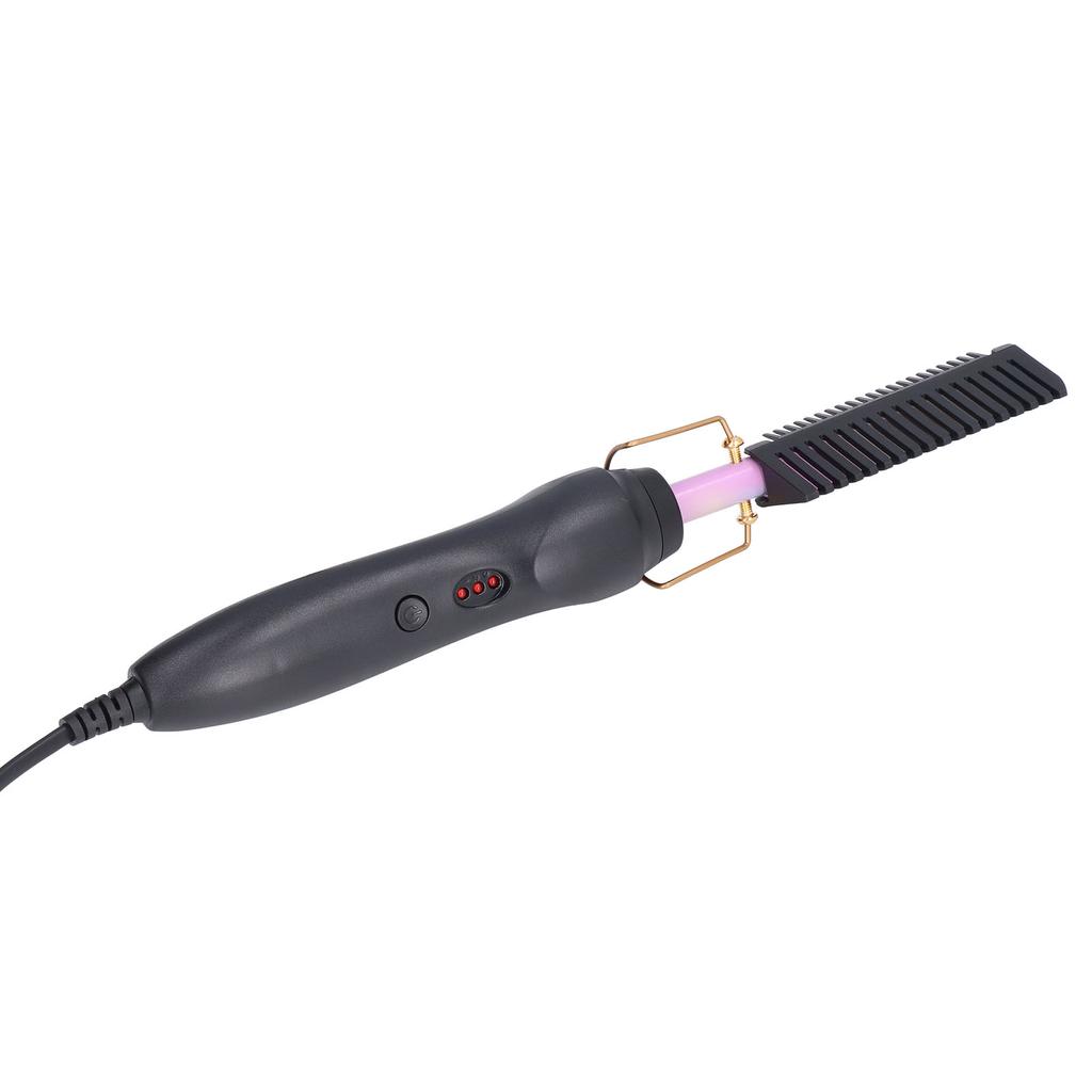 Hot Comb Uniform Heat Portable Lightweight Anti Scald Quick Heating Up Easy Adjustment Straightening Comb