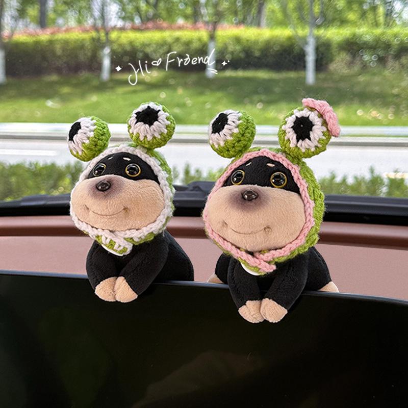 Creative Bee Dog Car Ornament: Cute Figurine for Center Console Decoration