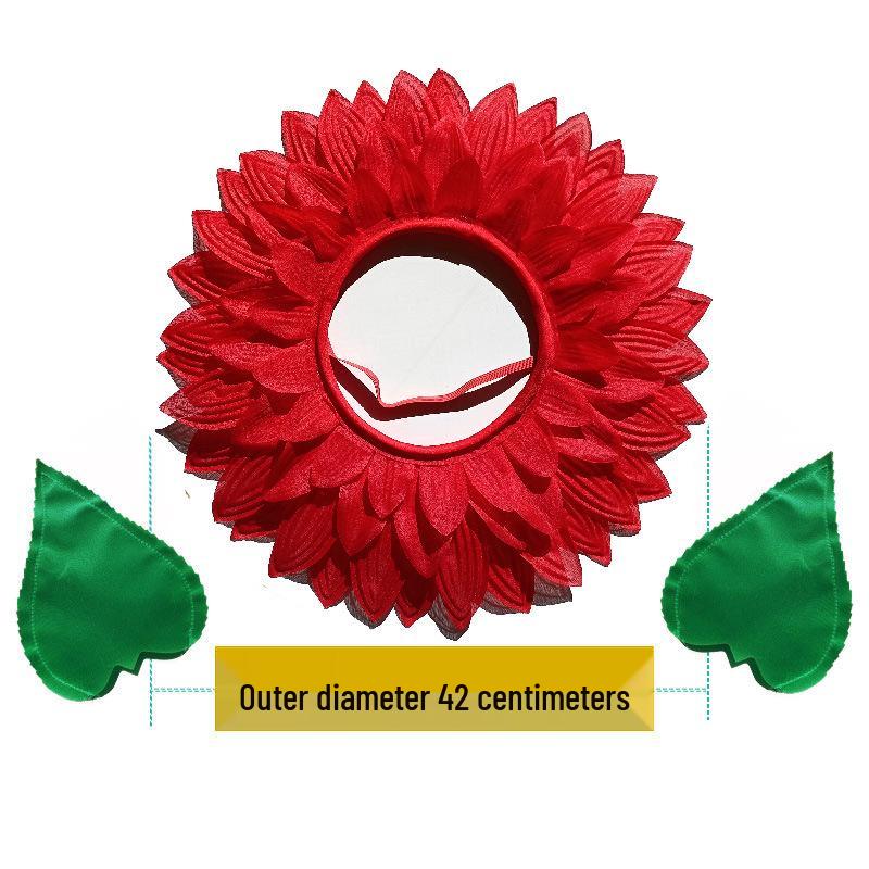 Children's Sunflower Headgear for Dance and Sports Events