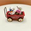 Cartoon Resin, Two Little Dogs On A Stroller, Micro-landscape Gardening, Flower Arrangement Props, Shooting Dolls, Table Decorations