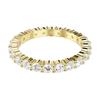 Swarovski Matrix Minimalist Fashion Cubic Zirconia Rings Unisex White 5750616