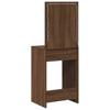 Makeup Table Brown Oak Effect 50 x 41 x 135 cm Engineered Wood