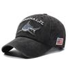 Gewaschene Baumwoll-Haifisch-Baseballkappe Frühling Sommer Ausflug Schwertfischkappe Streetwear gebogener Schirm Hip-Hop-Hut