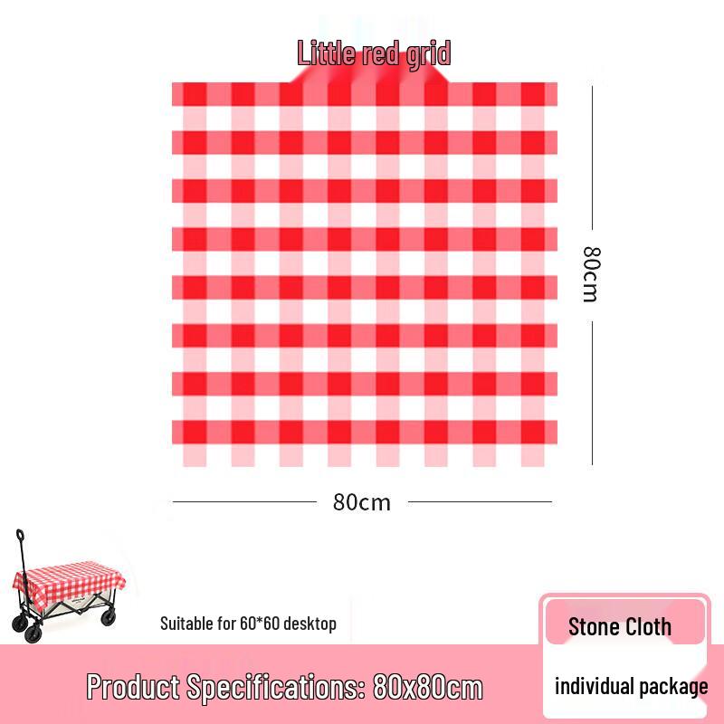 Thickened Disposable Red Plaid Picnic Tablecloth