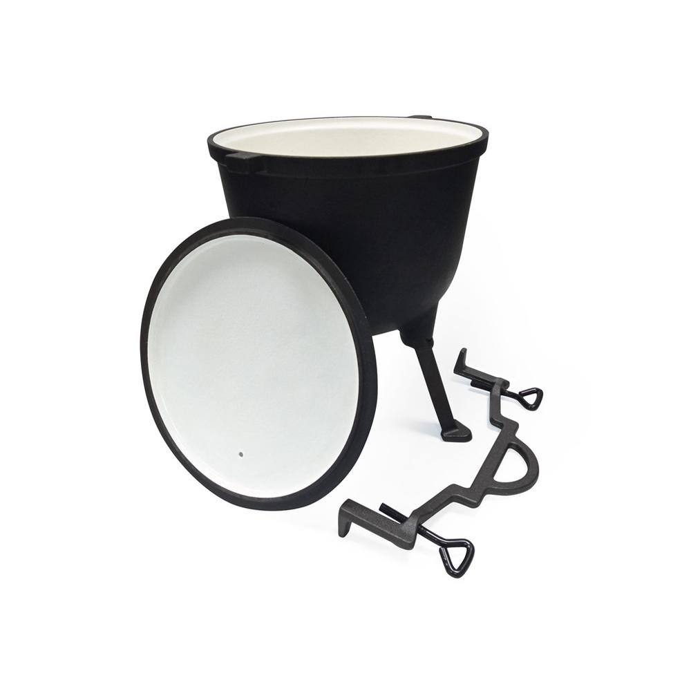 Enameled Cast Iron Pot with Lid 8L