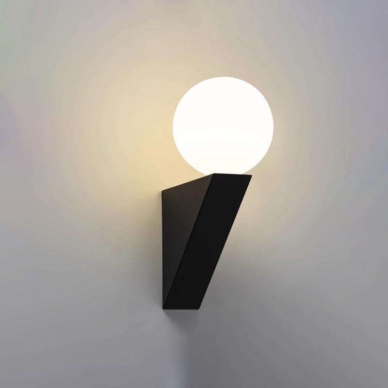

Creative Hallway Staircase Lamps Nordic Art Bedside Wall Lamp Minimalist Living Room Background Decorative Modern Wall Lights warm light чорний